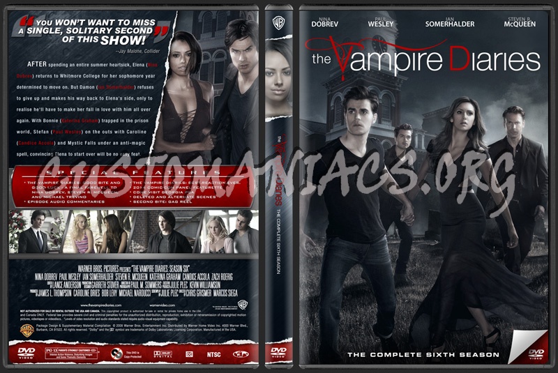 The Vampire Diaries Season 6 dvd cover