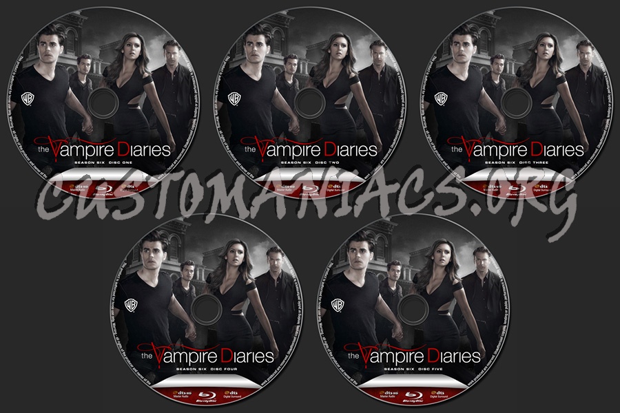 The Vampire Diaries Season 6 blu-ray label