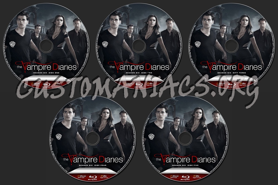 The Vampire Diaries Season 6 blu-ray label
