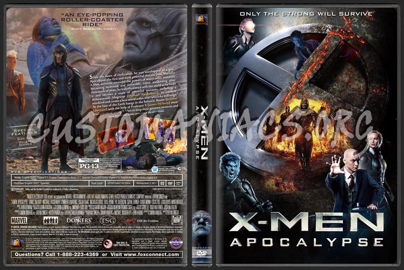 X-Men: Apocalypse dvd cover