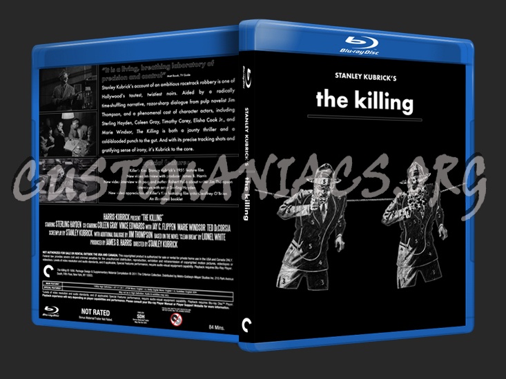 Stanley Kubrick's The Killing blu-ray cover