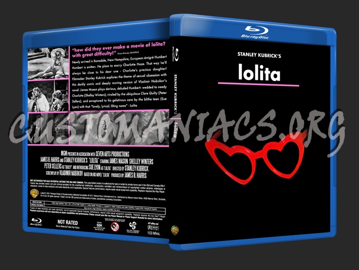 Stanley Kubrick's Lolita blu-ray cover