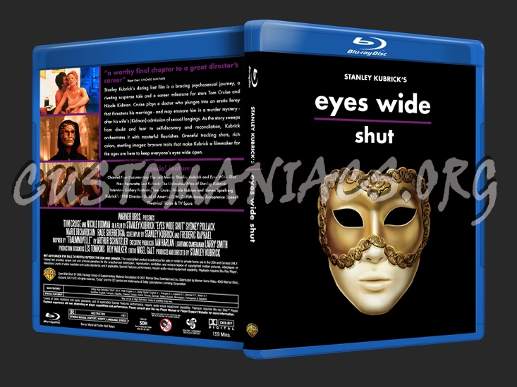 Stanley Kubrick's Eyes Wide Shut blu-ray cover