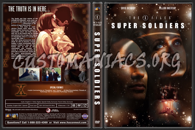 The X Files Mythology Vol. 4 Super Soldiers dvd cover