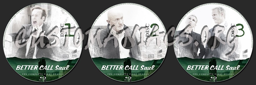 Better Call Saul Season 1 blu-ray label