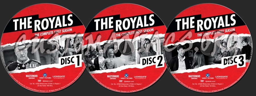 The Royals Season 1 dvd label