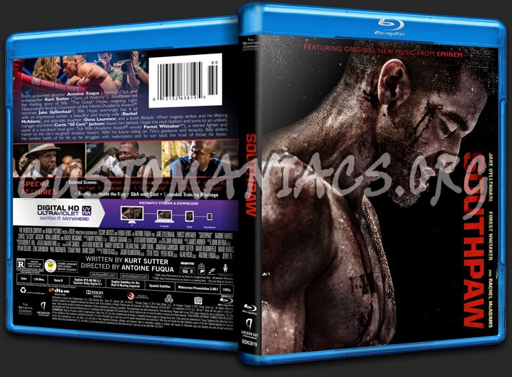 Southpaw blu-ray cover