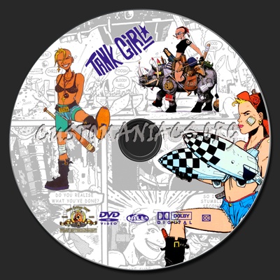Tank Girl dvd label