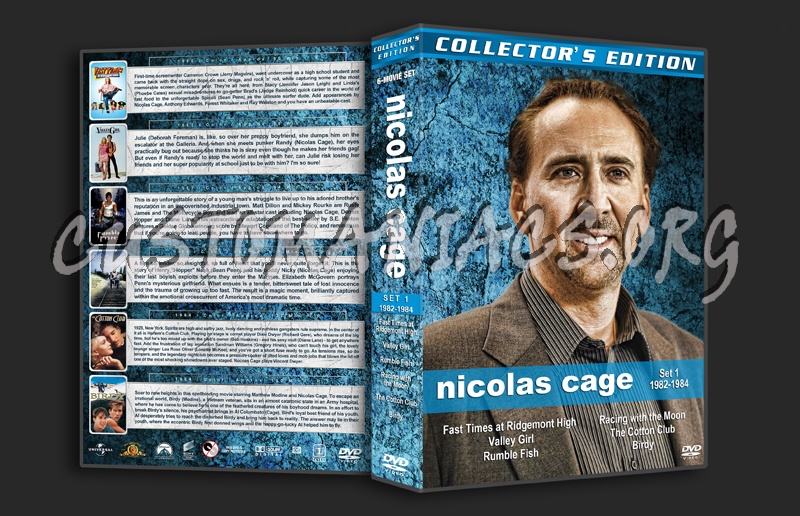 Nicolas Cage Filmography - Set 1 (1982-1984) dvd cover