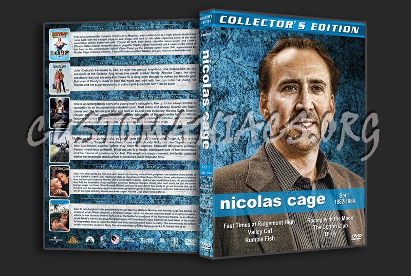 Nicolas Cage Filmography - Set 1 (1982-1984) dvd cover