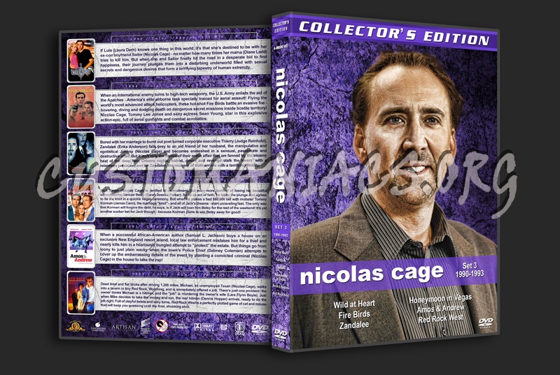 Nicolas Cage Filmography - Set 3 (1990-1993) dvd cover