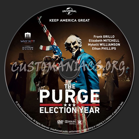 The Purge: Election Year dvd label