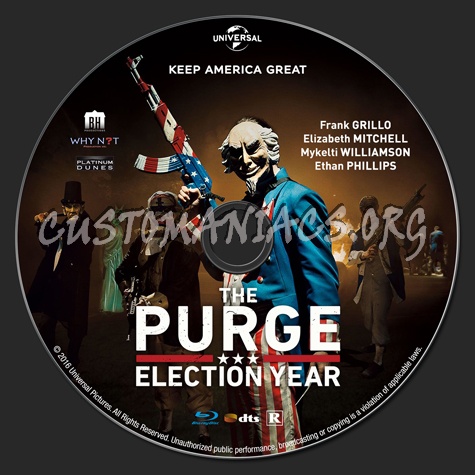 The Purge: Election Year blu-ray label