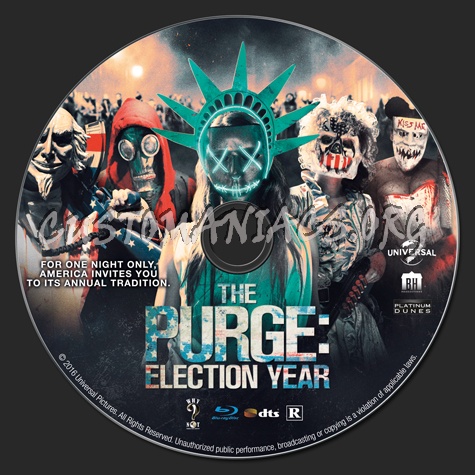 The Purge: Election Year blu-ray label