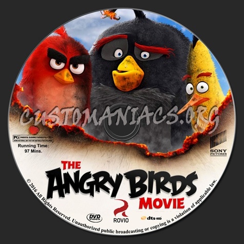 The Angry Birds Movie dvd label
