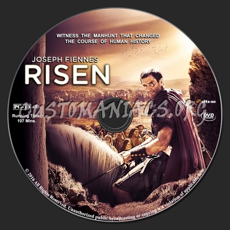 Risen (2016) dvd label