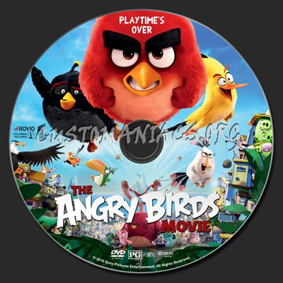 Angry Birds (aka The Angry Birds Movie) dvd label