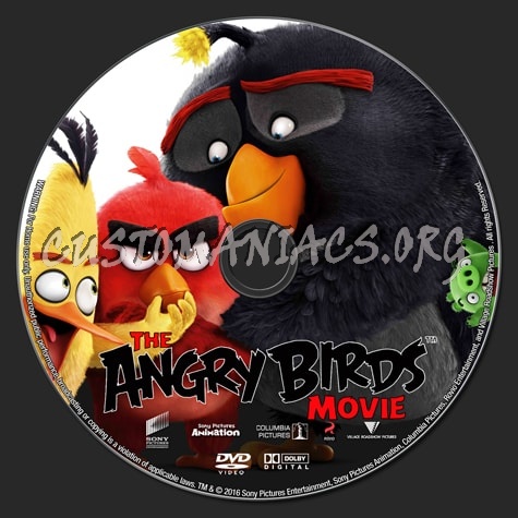 Angry Birds dvd label