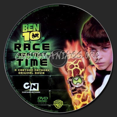 Ben 10 Race Against Time dvd label