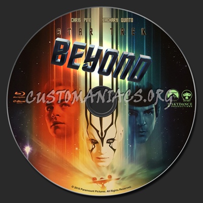 Star Trek Beyond blu-ray label