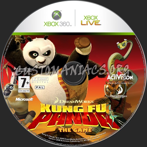 Kung Fu Panda dvd label