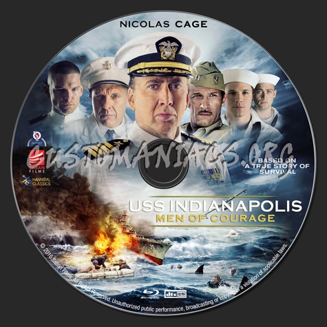 USS Indianapolis: Men of Courage blu-ray label