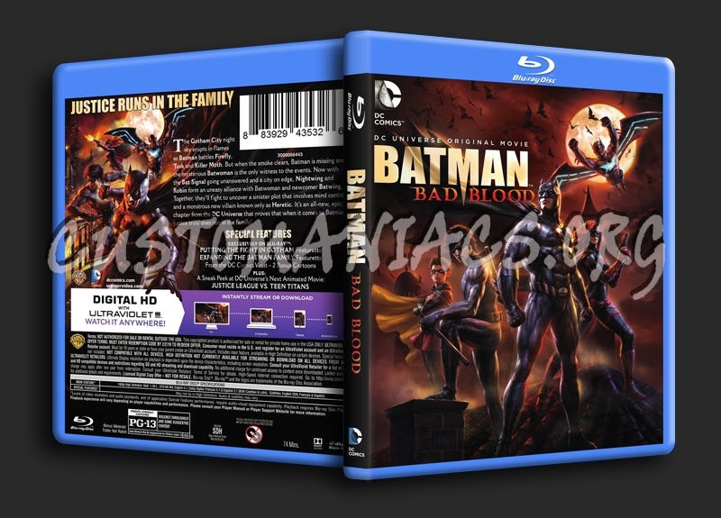 Batman Bad Blood blu-ray cover
