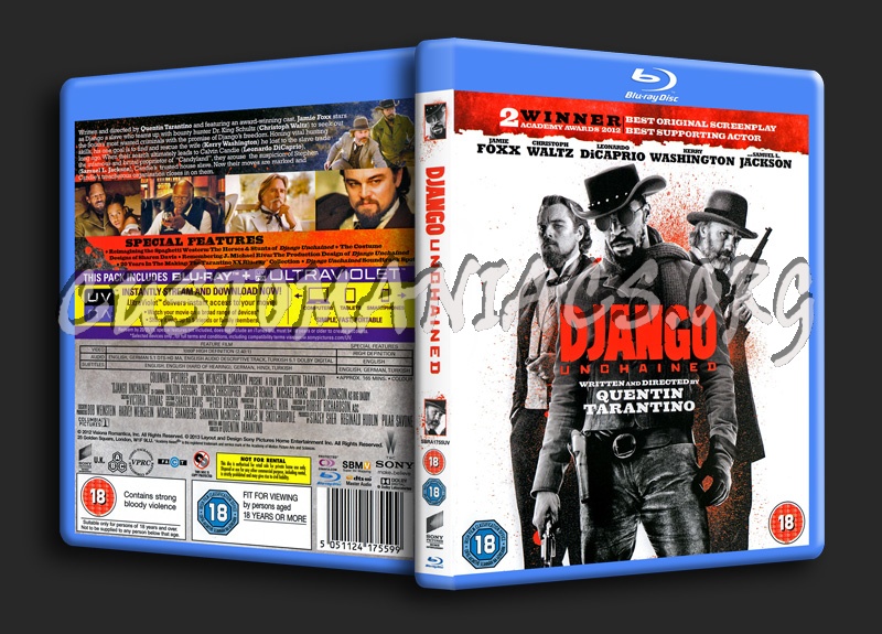 Django Unchained blu-ray cover