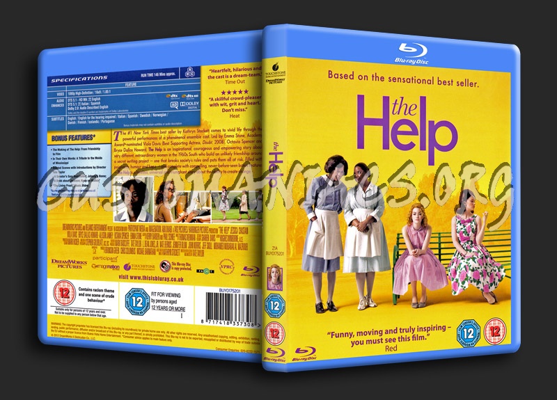 The Help blu-ray cover