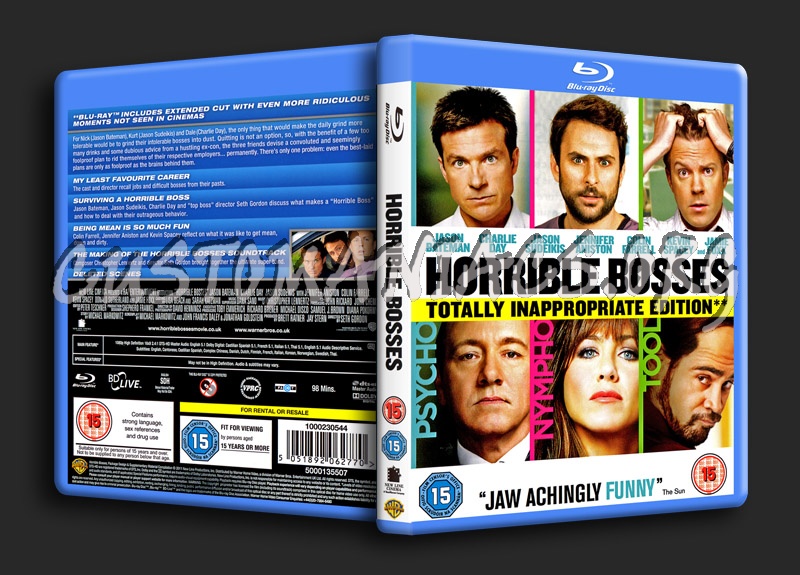 Horrible Bosses blu-ray cover