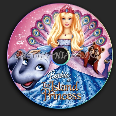 Barbie as the Island Princess dvd label