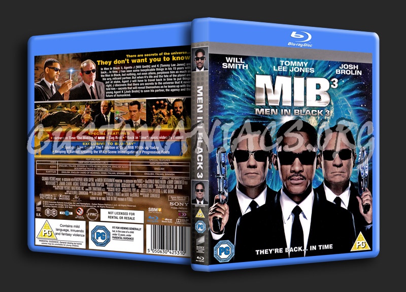 Men in Black 3 blu-ray cover