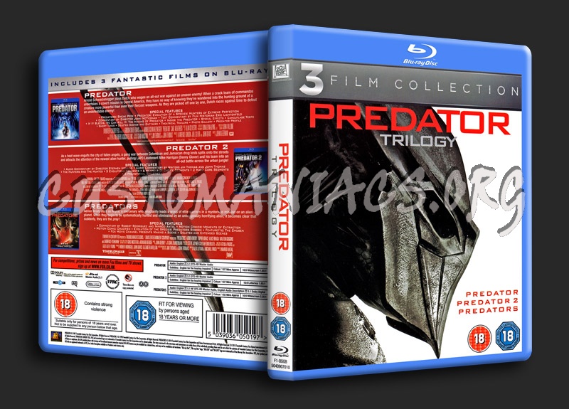 The Predator Trilogy blu-ray cover