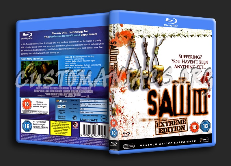 Saw III (3) blu-ray cover