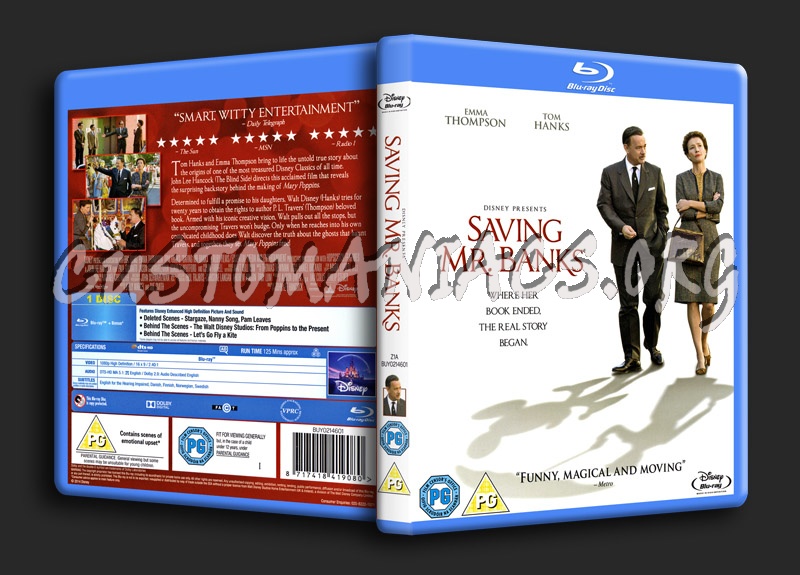 Saving Mr. Banks blu-ray cover