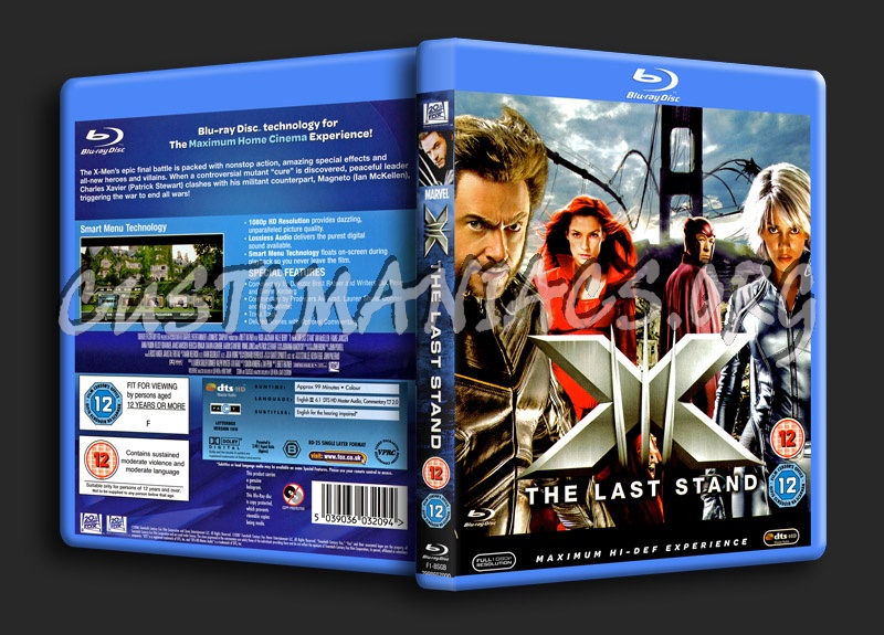 X-Men 3: The Last Stand blu-ray cover