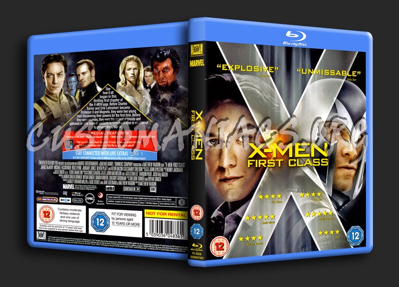 X-Men First Class blu-ray cover