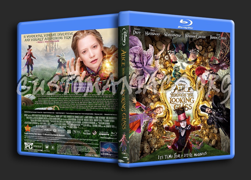 Alice Through The Looking Glass (2016) dvd cover