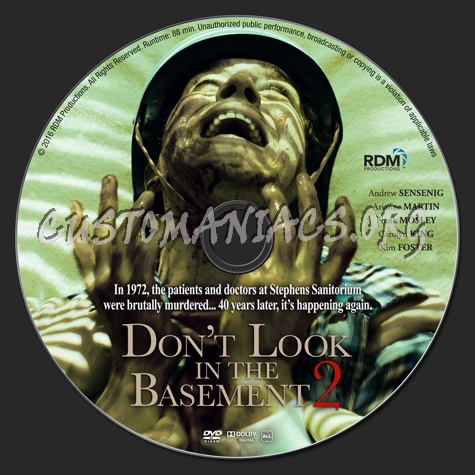 Don't Look into the Basement 2 dvd label