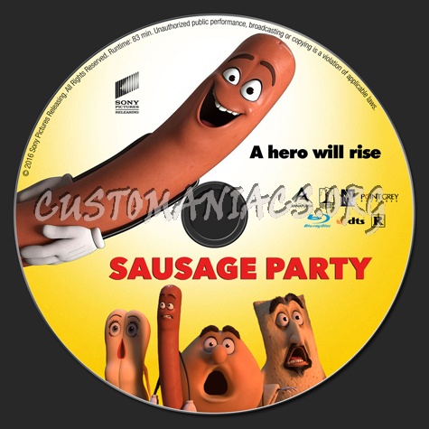 Sausage Party blu-ray label