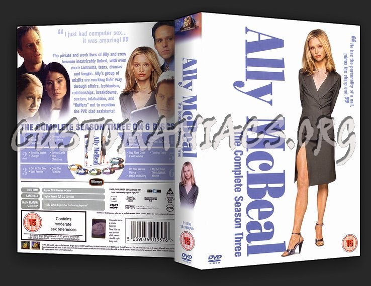 Ally McBeal Season 3 dvd cover