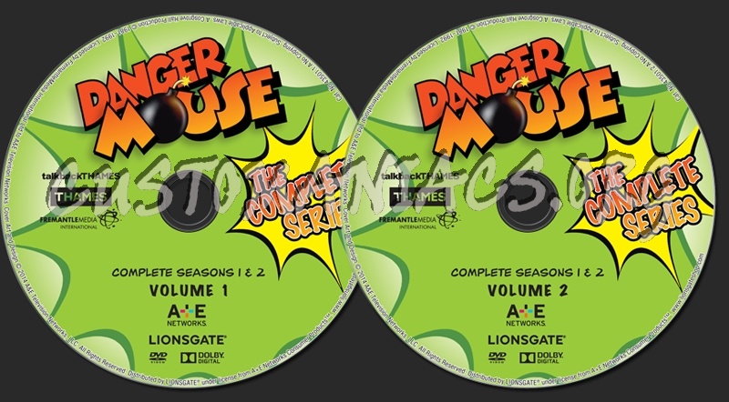 Danger Mouse Seasons 1-2 dvd label