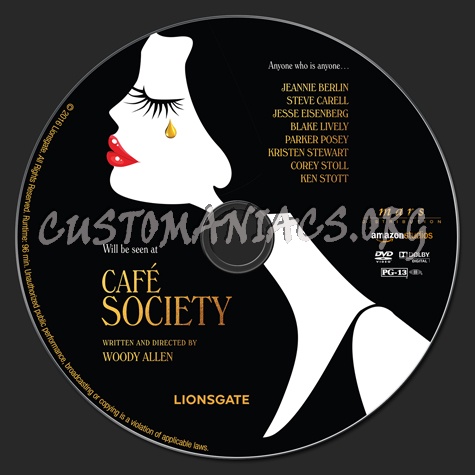 Cafe Society dvd label