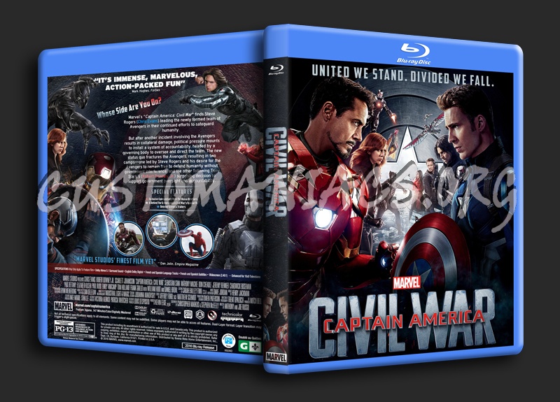 Captain America: Civil War dvd cover