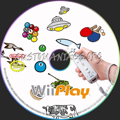 Wii Play dvd label