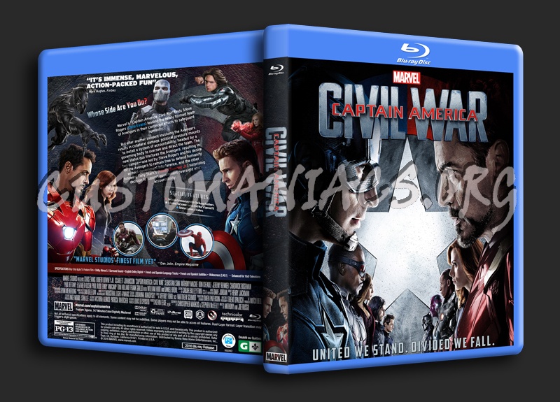 Captain America: Civil War dvd cover