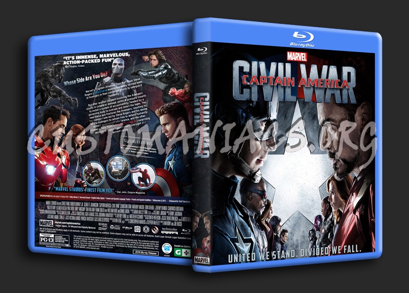 Captain America: Civil War dvd cover