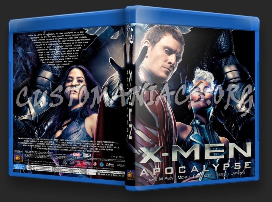 X-Men: Apocalypse blu-ray cover