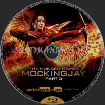 Hunger Games: Mockingjay Part 2 blu-ray label