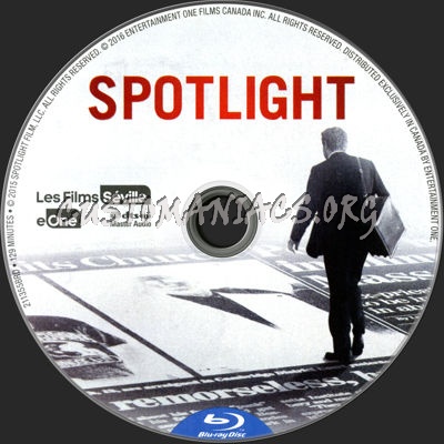 Spotlight blu-ray label